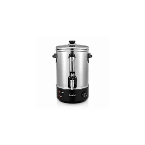 Saachi 10L Electric Water Boiler, Stainless Steel With Tap, Variable Temperature Control And Automatic Switch Off Built-in Dry Boil Protection External Water Gauge Non-drip Dispensing Tap Pilot Light Indicator Overheat Protection