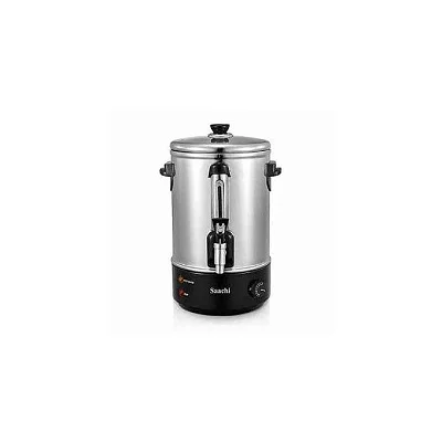 Saachi 10L Electric Water Boiler, Stainless Steel With Tap, Variable Temperature Control And Automatic Switch Off Built-in Dry Boil Protection External Water Gauge Non-drip Dispensing Tap Pilot Light Indicator Overheat Protection