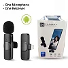 K9 Professional Microphone Wireless Lavalier Microphone For Android Type C & IPhone.