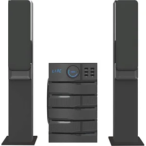 Global Star Home Theater Speaker GS-8912 2.1 With Bluetooth, Fm Radio, USB Port - Black