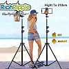 210m Strong Metal Mobile Phone Tripod/Camera Sand Tripod - Black