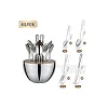Eggshell 25-Piece Executive Cutlery Set – Stainless Steel Dining Set with Egg-Shaped Case (6 Knives, Forks, Spoons & Teaspoons)
