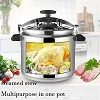 7L Kaisa Villa Aluminium Pressure Cooker - Silver