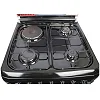 Blueflame 60 X 60cm 3 Gas And 1 Electric Hot Plate S6031EP-BN With Electric Oven ( Made In Turkey ) - Black (3YR WRNTY)