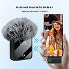 3-in-1 Wireless Microphone 2 Mics, 1 Receiver, Rechargeable Mic Set Ideal for Content Creators, Black