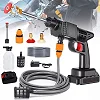 Portable Cordless High-Pressure Washer 2 Batteries 48v. used primarily for car washing and other Spraying Tasks