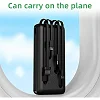 ZHY 20000mAh Ultra High-Capacity Power Bank with Inbuilt Cables – Black