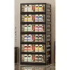 6 Layer Foldable Shoe Rack - Multicolor