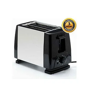 2 Slice Stainless Steel Bread Toaster- Silver
