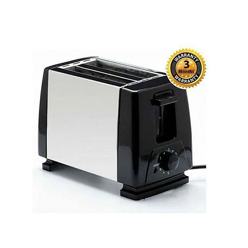 2 Slice Stainless Steel Bread Toaster- Silver
