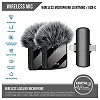 3-in-1 Wireless Microphone 2 Mics, 1 Receiver, Rechargeable Mic Set Ideal for Content Creators