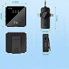 3-in-1 Wireless Microphone 2 Mics, 1 Receiver, Rechargeable Mic Set Ideal for Content Creators, Black