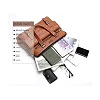 Men's Leather Messenger  Shoulder Bag - Brown