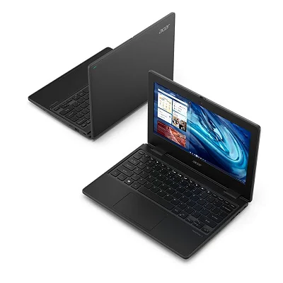 Acer Renewed Mini Laptop,Intel Celeron,4GB RAM,128GB SSD, 12", 5hrs Battery - Black