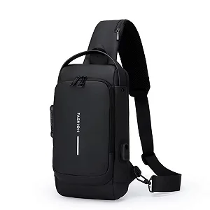 Multi Purpose Chest Cross Bag - Black