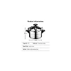 9L Kaisa Villa Quality Pressure Cooker Stainless Steel - Silver
