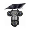 Solar Camera 4G Sim Card / WiFi Outdoor 3 Lens 3 Screen  Human Detect Network IP Cameras Night Vision CCTV Security Protection