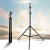200cm Strong Metal Mobile Phone Tripod/Camera Sand Tripod - Black