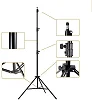 200cm Strong Metal Mobile Phone Tripod/Camera Sand Tripod - Black
