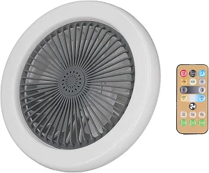 LED Fan light With Remote Control With Changing Colours - White