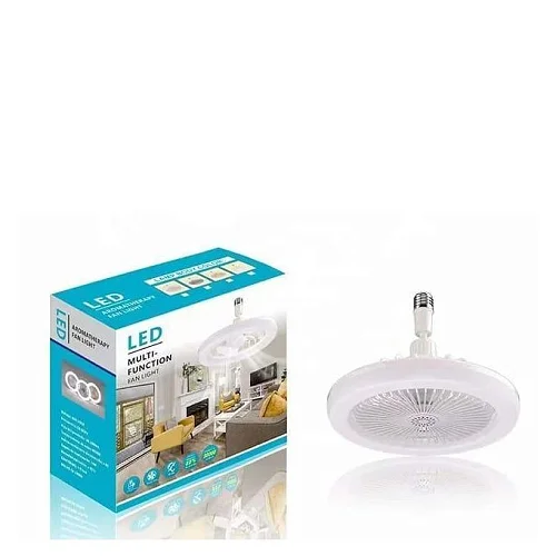LED Fan light With Remote Control With Changing Colours - White