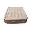 5 by 6 High-density Inflatable Air Mattress with Built-in Electric Pump - Brown
