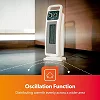 Geepas Ceramic Heater, Portable Electric Space Heater – Mini PTC Fan Heater for Desks & Tables with 2 Heat Settings 1400/2000W - Automatic Oscillation -White (1 YR WRNTY)