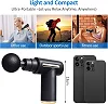 Mini Massage Gun Professional Portable with Low Noise Type C Load 6 Speed 4 Massage Heads, Back and Neck Massager - Multicolor