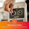 Geepas Ceramic Heater, Portable Electric Space Heater – Mini PTC Fan Heater for Desks & Tables with 2 Heat Settings 1400/2000W  -White (1 YR WRNTY)