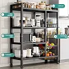 Kitchen Metal Carbon Steel Storage Rack Floor-standing Four-Tier