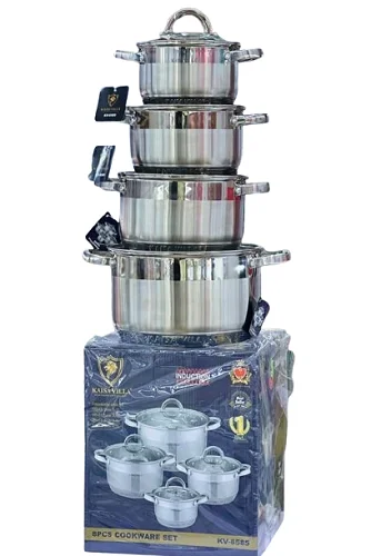 Kaisa Villa 4Pc Stainless Steel Cookware &amp; Serving Dishes- Color, Silver