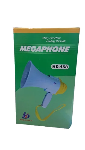 Rechargeable Megaphone with Recording, Alarm &amp; Media Playback – Portable Loudspeaker with Music, Volume Control &amp; Voice Amplifier