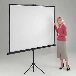 Tripod Projector Screen – 2m x 2m - White
