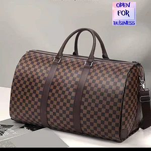 GENEVA Large Capacity Unisex Duffel Bag - Brown