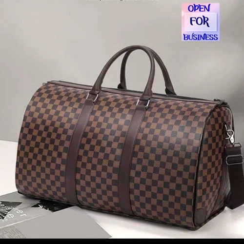 GENEVA Large Capacity Unisex Duffel Bag - Brown