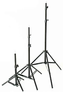 2.1m Adjustable Tripod Photography Stand for video camera Tripod (Black, Supports Up to 1500 g)