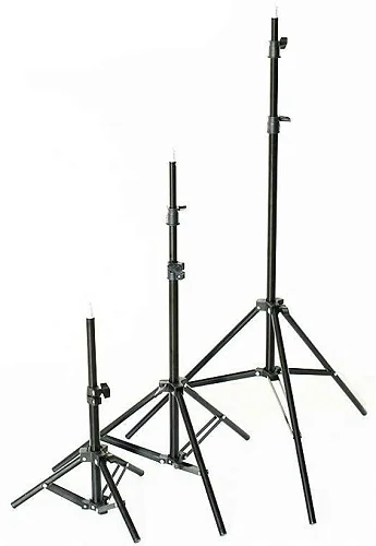 2.1m Adjustable Tripod Photography Stand for video camera Tripod (Black, Supports Up to 1500 g)