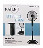 Kaile 16 Inch Electric Stand Fan With 3 speeds  - Black