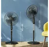 Philips Series 600 Pedestal Fan – Powerful Cooling Stand Fan with Adjustable Height & Oscillation - Black