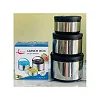 3-Piece Insulated Lunch Box Set - Silver & Black