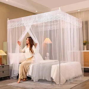 4-Stand Palace Mosquito Net (6x6) – White