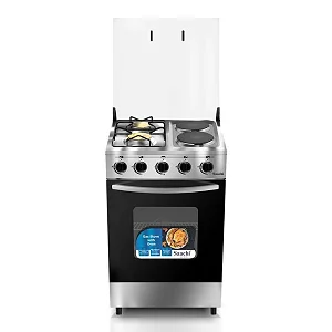Saachi 2 Gas + 2 Electric Cooker With Gas Oven With Auto Ignition