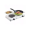 Double burner Ceramic Electric Stove Hot plate- Black / White