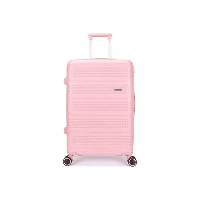 Medium Size Waterproof Rubber Plastic Suitcase - Pink