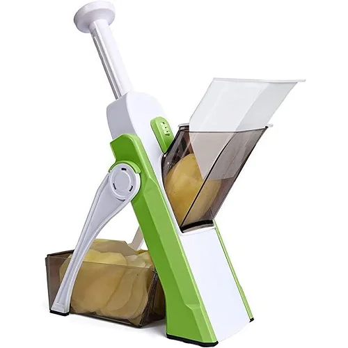 All In 1 Multi-Purpose Mandoline Slicer, Chopper, Dicer Ideal For Vegetable &amp; Fruits Chopper Cutter With Stainless Steel Blade