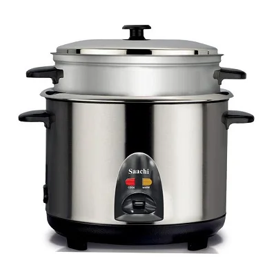 Saachi 2.8-Litres Rice Cooker With Steaming Function And Of Upto 16 cups of Rice-Silver