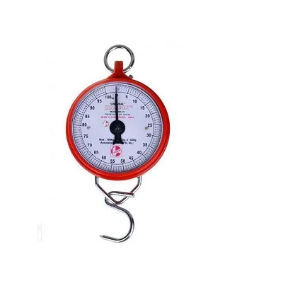 100kg Original Hanson Heavy Duty Hanging Weighing Scale-  Red.