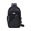 DUSLANG Crossbody Backpack Bag, Shoulder Backpack Chest Bags with USB Charger Port