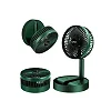 Portable Telescopic Desk and Floor Fan - Multicolor