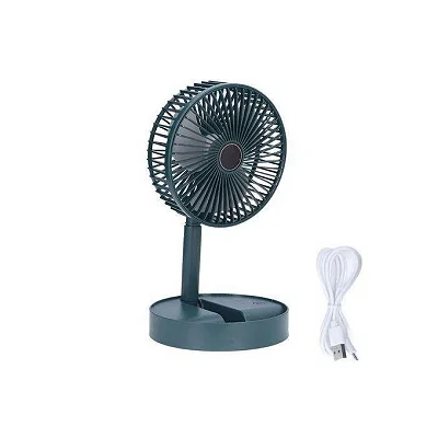 Portable Telescopic Desk and Floor Fan - Multicolor